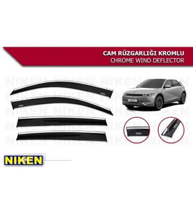 İONİQ ARACA ÖZEL NİKEN KROMLU CAM RÜZGARLIĞI  2021 2022 2023 2024 2025