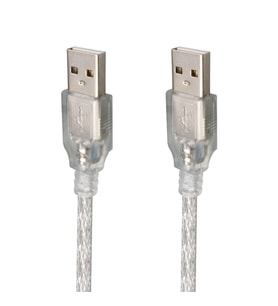 POWERMASTER 5 METRE 2.0V ŞEFFAF USB ERKEK-ERKEK KABLO