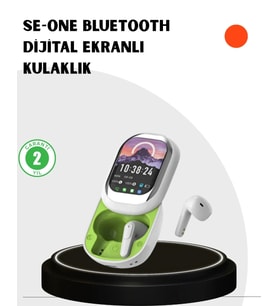 Kayar Kapaklı Şarj Kutusu Ve Dokunmatik Ekranlı Bluetooth Stereo Kulaklık