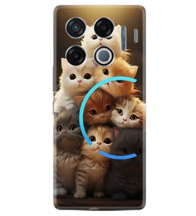 Infinix GT 20 Pro Kılıf Boutique Baskılı Resimli Kedicikler Pcode -027