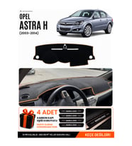 OPEL ASTRA H (2003-2014) Uyumlu Torpido Örtüsü Torpido Kılıfı - Siyah Kahverengi