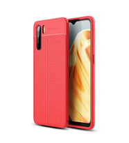Oppo Reno 3 Kılıf Pu-Deri Leather-Pu Serisi Protected Case (Kırmızı)