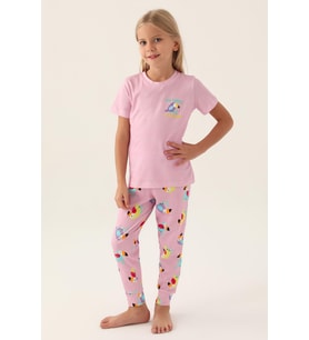 Roly Poly 3403 Garson Jungle Kız Çocuk Pijama Takımı