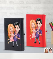 BK Gift Kişiye Özel Sevgililer Karikatürlü 2’li Defter Seti, Sevgiliye Hediye, Sevgililer Günü Hediyesi, Doğum Günü Hediyesi-6