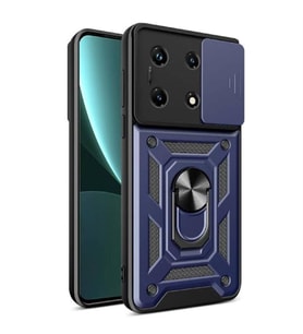 Coverzone Infinix Note 30 Pro ?le Uyumlu PhoenixShield Kamera Korumal? Kapak Tam Koruma Manyetik Vega Kapak Lacivert
