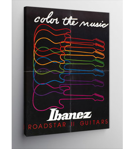 Kanvas Tablo İbanez Elektro Gitar