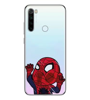 Redmi Note 8 Uyumlu Örümcek Adam Desenli Şeffaf Telefon Kılıfı