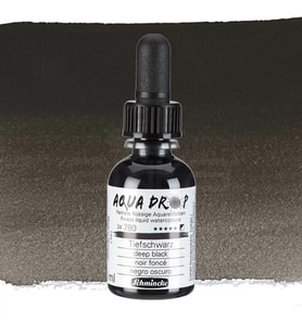 Schmincke Aqua Drop Sıvı Sulu Boya 30ml 780 Deep Black