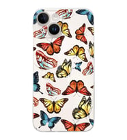 PrintiFy iPhone 14 Plus ile Uyumlu Water Color 2  Kamera Korumalı Şeffaf  Kılıf