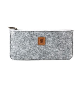 Minbag Tina Keçe Kalemlik Gri 