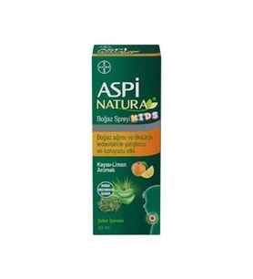 Aspinatura Kids Kayısı ve Limon Boğaz Spreyi 20 ml
