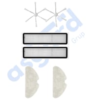 Dreame D10S, D10S PRO, D9 MAX GEN2 Uyumlu 2 Yan Fırça 2 Filtre 2 Mop PKT-iasgf0000213