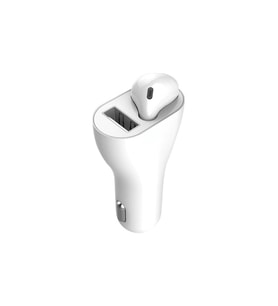 MF Product Jettpower 0180 Araç Şarjı & Mono Bluetooth Kulaklık Beyaz