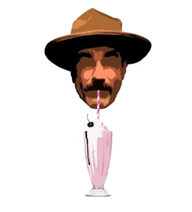 Kan Olacak Yağlı Milkshake Tablo Ahşap Poster Dekoratif