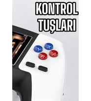 Mey İthalat® Gamepad 520 Oyunlu Taşınabilir El Konsolu Atari