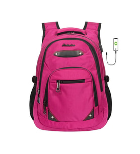 Konfores 1551-2225 Unisex Anatomik Yarasa Sırt Okul Çantası (Pembe)