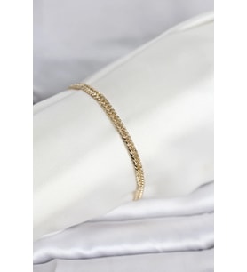 CM 14K Gold Renk Zincir Model Kadın Bileklik 5886