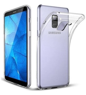 Samsung Galaxy A6 Plus+ Premium Silikon Kılıf Şeffaf