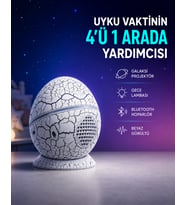 Dinozor Yumurtası Tasarımlı Gece Lambası – Müzik ve Işık Senkronizasyonlu
