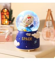 Uçan Doraemon Büyük Boy Püskürtmeli Işıklı Müzikli Kar Küresi