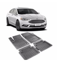 FORD FUSİON Havuzlu Oto Paspas (PRS) (Siyah-Gri)