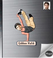 Kişiye Özel Erkek Ahşap Magnet -30
