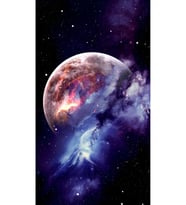 Gezegenler Tasarımlı Ahşap Poster