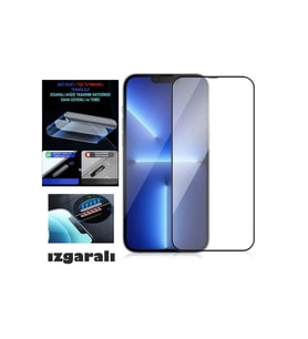 Iphone Xr Ekran Koruyucu Toz Filitreli Izgaralı Anti Dust Tam Kaplayan Kırılmaz Cam