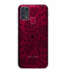 Samsung Galaxy M31  Kamera Korumalı Kapak Nostalji Desen Tasarımlı  Şeffaf  Kılıf