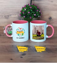 Öğretmenler Günü Hediyesi Kupa Bardak Pembe Fotoğraflı