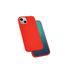 Apple iPhone 13 Uyumlu Kılıf Zore Silk Silikon (Kırmızı)