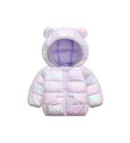 Teddy Şirin Şişme Mont Lila Mor