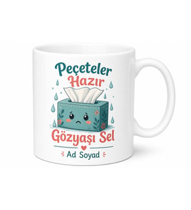 Ağlatan Filmleri Sevenlere Peçeteler Hazır Gözyaşı Sel Kupa Bardak Hediye
