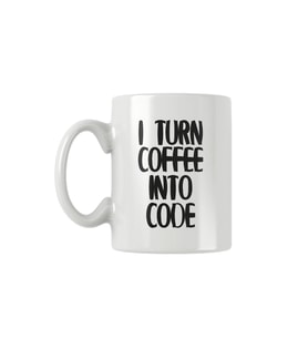 I Turn Coffee Into Code Baskılı Kupa Bardak