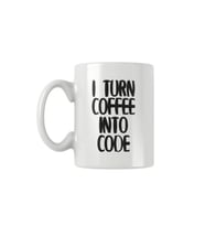 I Turn Coffee Into Code Baskılı Kupa Bardak