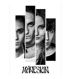 Maneskin Tablo Ahşap Poster Dekoratif