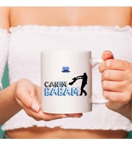 LB Aile Temalı Canım Babam Beyaz Kupa Bardak, Babaya Hediye