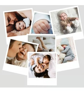 10x12 Polaroid Fotoğraf Baskı – Pola Kart Retro Çerçeveli 10 Adet
