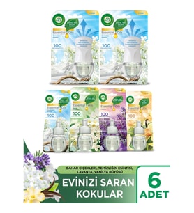Air Wick Elektrikli Oda Kokusu Set ( 2 Kıt Temizliğin Esintisi + 4 Çeşit Yedek)
