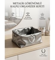 Kalp Desenli Organizer Kutu