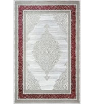 Eliana Home Baskılı, Yıkanabilir Kaymaz Taban Salon Halısı LNA0771 100x150 cm (Kırmızı)
