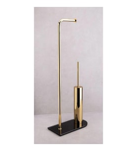 Hareketli Wc Set Gold Altın-Siyah Oval