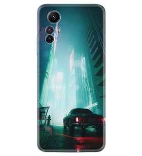 Xiaomi Redmi Note 12S Kılıf Silikon Desen Özel Seri Night Cars 1619