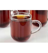Termisil Houseware Ev Eşyası Kupa Bardak Cam Tekli 250ml Sağlıklı Şeffaf Çay Bardağı 1 Adet KRD04