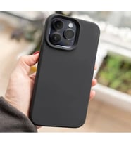 Apple Iphone 15 Pro Max Uyumlu Ultra Ince Yumuşak Soft Tasarım Renkli Silikon Kılıf Siyah