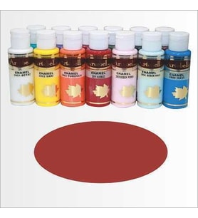 Artebella Enamel Cam Ve Seramik Boyası Bordo 70cc