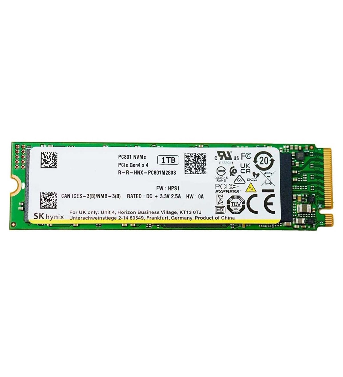 (10枚セット)NVME SK hynix 1TB NVME M.2 SSD sk-hynix-pc801-1tb-22x80-m.2-