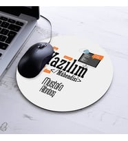İsimli Yazılım Mühendisi Temalı Yuvarlak Mousepad