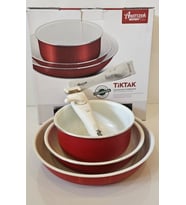 Bondy Amercook 4 Parça Tava Seti - Kırmızı