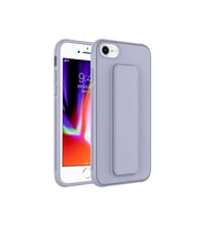 Apple iPhone SE 2022 Uyumlu Kılıf Zore Qstand Kapak (Gri)